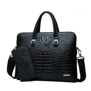 Croc Leather Bag