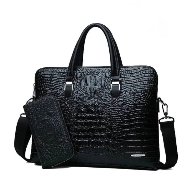 Croc Leather Bag