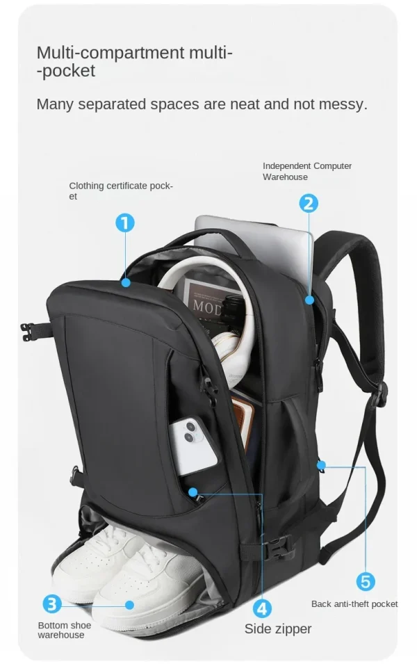 Shoe Compartment Backpack