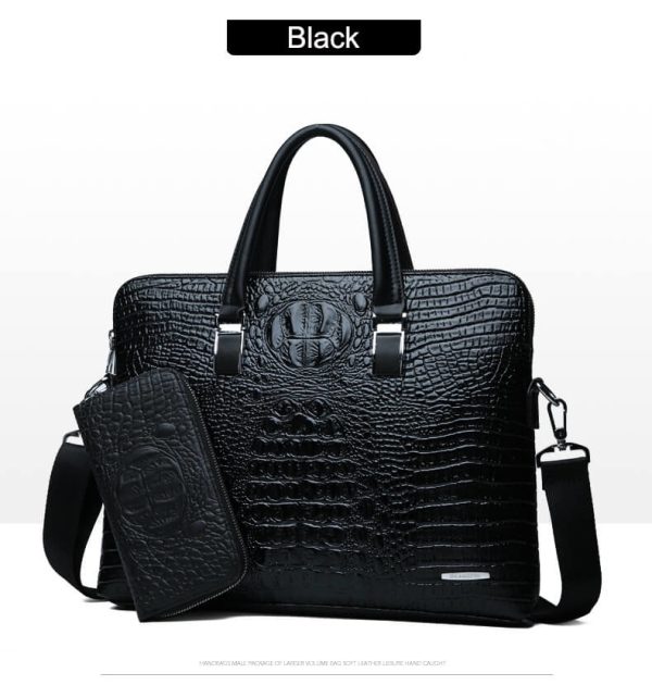 Croc Leather Bag
