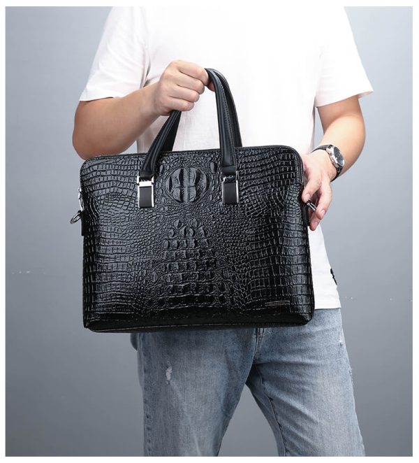 Croc Leather Bag