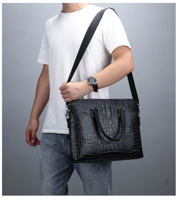 Croc Leather Bag