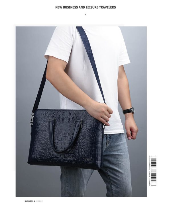 Croc Leather Bag