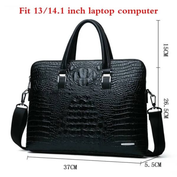 Croc Leather Bag